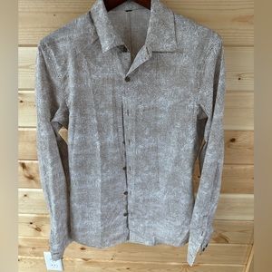 Lululemon Mens Down To The Wire Button Down Shirt Size M